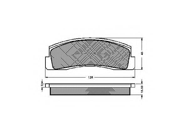 SPIDAN 30119 Комплект тормозных колодок, дисковый тормоз