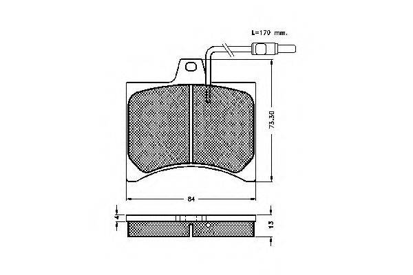 Комплект тормозных колодок, дисковый тормоз SPIDAN 30161