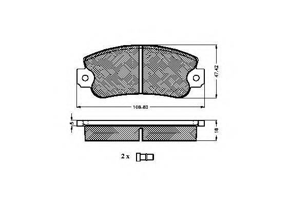 Комплект тормозных колодок, дисковый тормоз SPIDAN 30208
