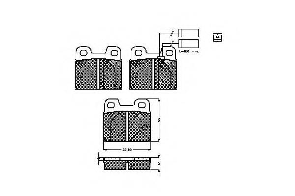 Комплект тормозных колодок, дисковый тормоз SPIDAN 30209