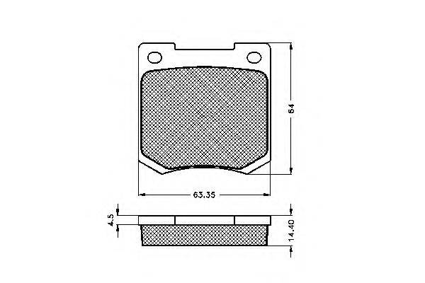 Комплект тормозных колодок, дисковый тормоз SPIDAN 30223