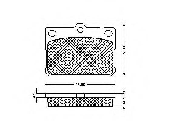 Комплект тормозных колодок, дисковый тормоз SPIDAN 30311
