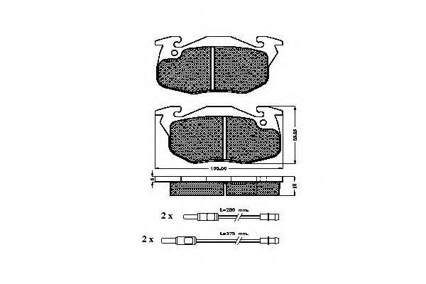 Комплект гальмівних колодок, дискове гальмо SPIDAN 30974