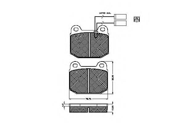 SPIDAN 31016 Комплект тормозных колодок, дисковый тормоз