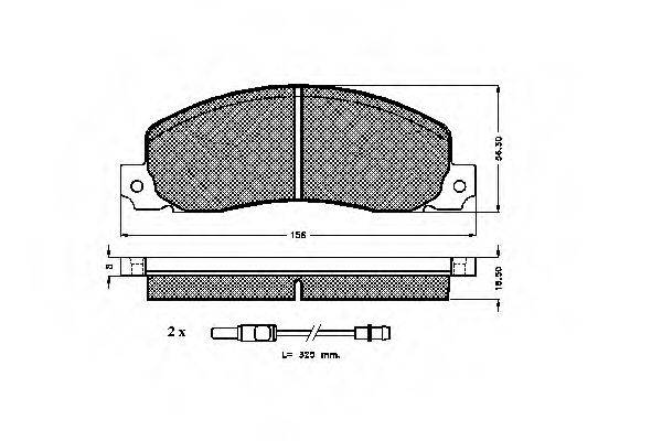 Комплект тормозных колодок, дисковый тормоз SPIDAN 31030