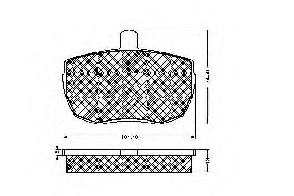 Комплект тормозных колодок, дисковый тормоз SPIDAN 31043