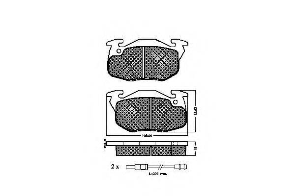 Комплект гальмівних колодок, дискове гальмо SPIDAN 31071