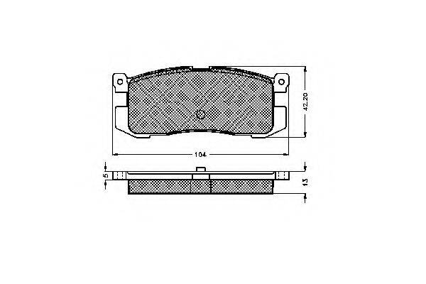 Комплект тормозных колодок, дисковый тормоз SPIDAN 31088