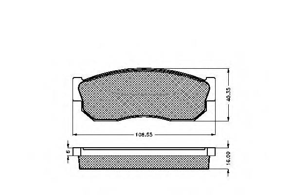 Комплект тормозных колодок, дисковый тормоз SPIDAN 31162