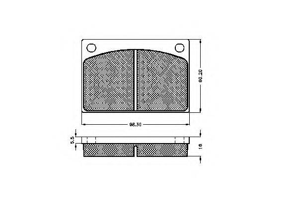 Комплект гальмівних колодок, дискове гальмо SPIDAN 31251
