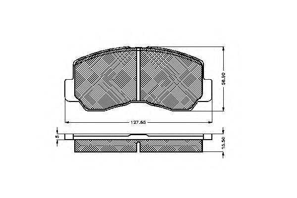 Комплект тормозных колодок, дисковый тормоз SPIDAN 31283