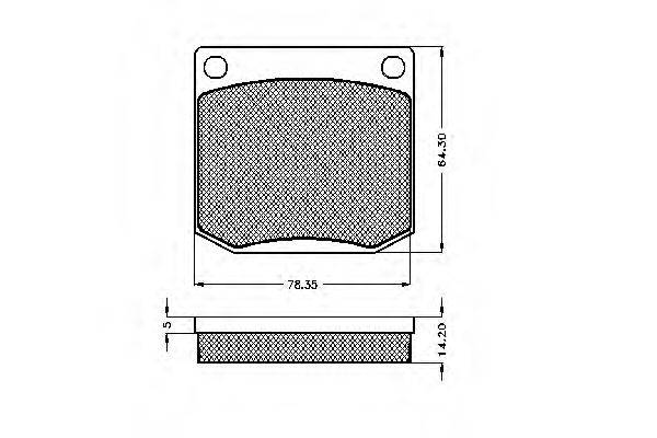 Комплект тормозных колодок, дисковый тормоз SPIDAN 31347