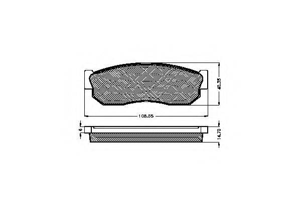 Комплект гальмівних колодок, дискове гальмо SPIDAN 31423