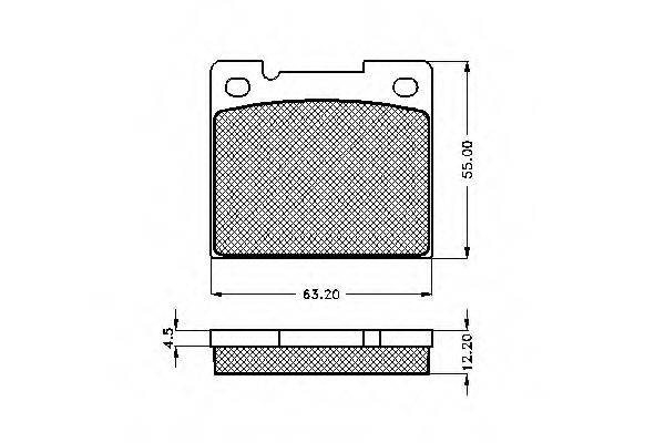 Комплект тормозных колодок, дисковый тормоз SPIDAN 31701