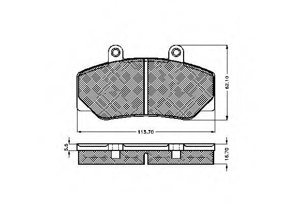 SPIDAN 31720 Комплект тормозных колодок, дисковый тормоз