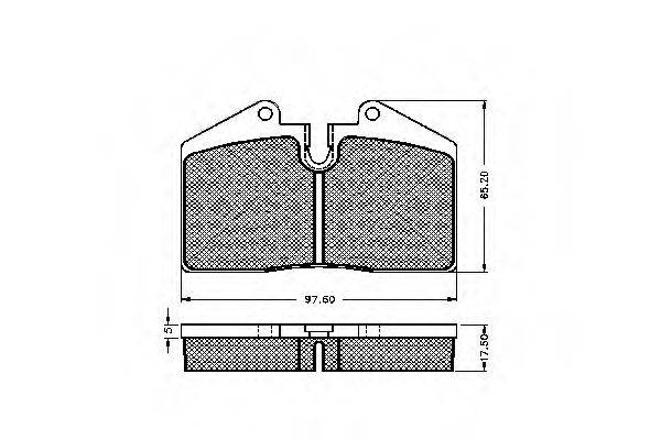 Комплект тормозных колодок, дисковый тормоз SPIDAN 31786