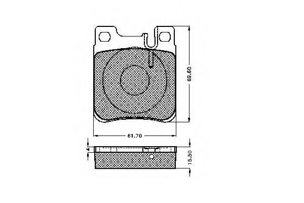 Комплект гальмівних колодок, дискове гальмо SPIDAN 31830