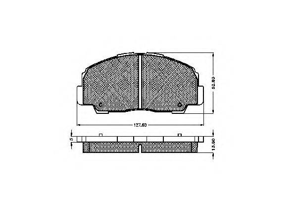 Комплект гальмівних колодок, дискове гальмо SPIDAN 31833