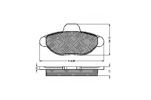 Комплект тормозных колодок, дисковый тормоз SPIDAN 31875