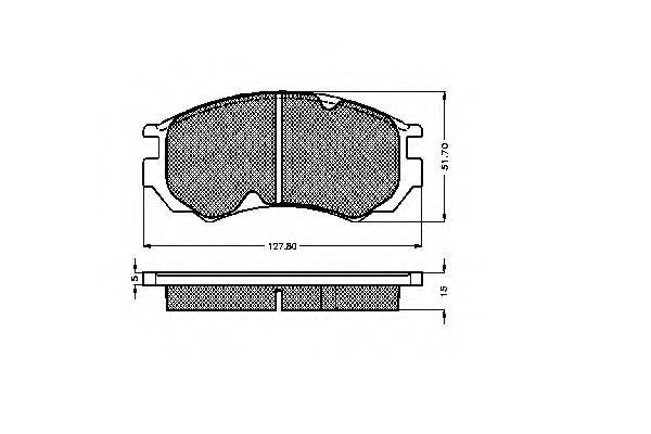 Комплект гальмівних колодок, дискове гальмо SPIDAN 31889