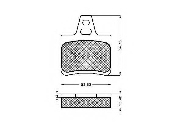 Комплект тормозных колодок, дисковый тормоз SPIDAN 32042