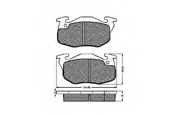 Комплект гальмівних колодок, дискове гальмо SPIDAN 32254