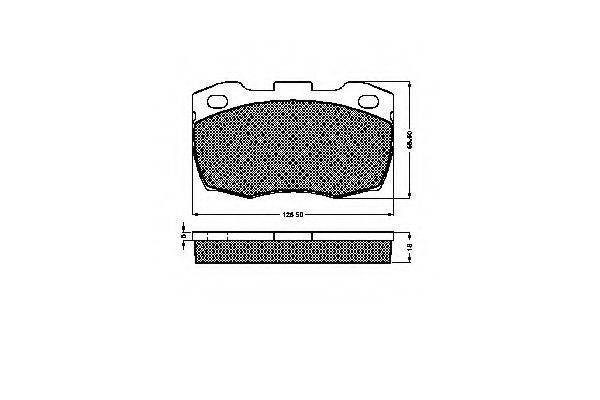 SPIDAN 32261 Комплект тормозных колодок, дисковый тормоз