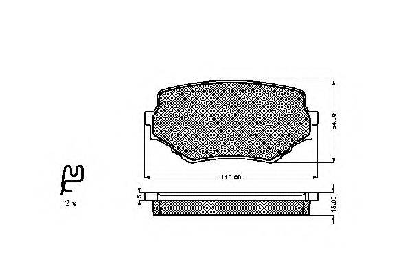 Комплект тормозных колодок, дисковый тормоз SPIDAN 32283