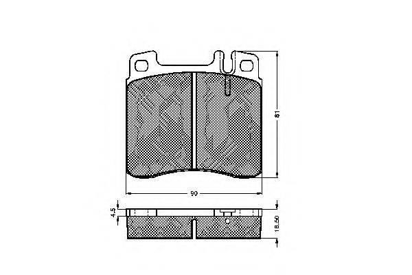 Комплект тормозных колодок, дисковый тормоз SPIDAN 32531