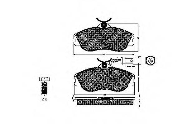 Комплект тормозных колодок, дисковый тормоз SPIDAN 32547