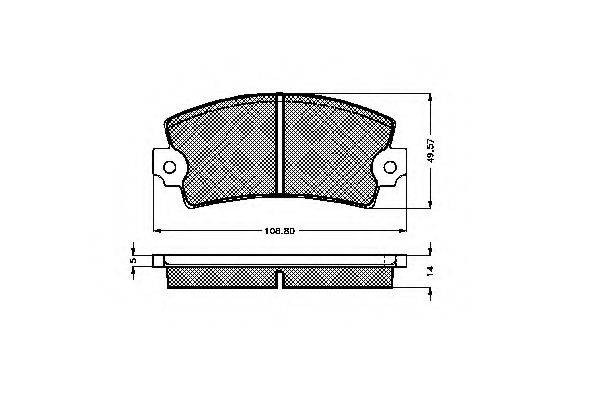 SPIDAN 32559 Комплект тормозных колодок, дисковый тормоз