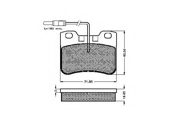 Комплект тормозных колодок, дисковый тормоз SPIDAN 32592