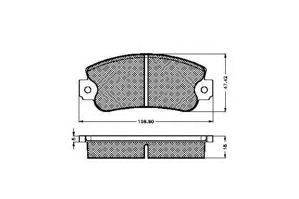 Комплект гальмівних колодок, дискове гальмо SPIDAN 32598