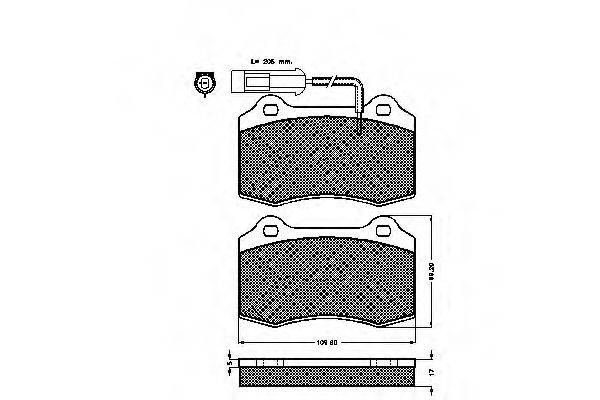 SPIDAN 32613 Комплект тормозных колодок, дисковый тормоз