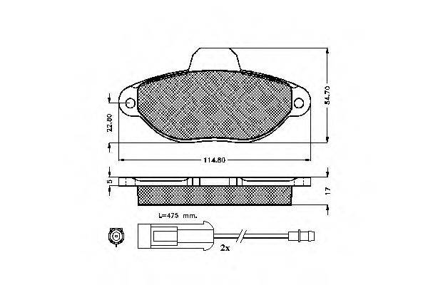 SPIDAN 32616 Комплект тормозных колодок, дисковый тормоз