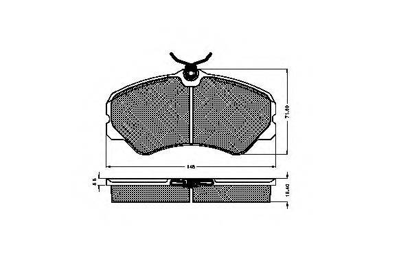 Комплект тормозных колодок, дисковый тормоз SPIDAN 32618
