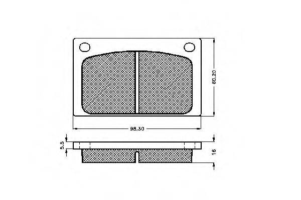 Комплект гальмівних колодок, дискове гальмо SPIDAN 32619