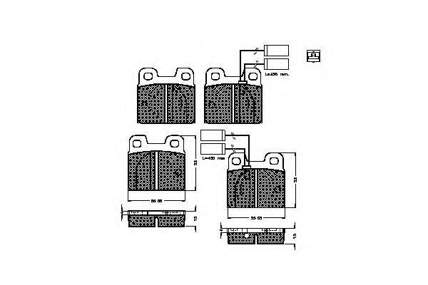 Комплект тормозных колодок, дисковый тормоз SPIDAN 32623