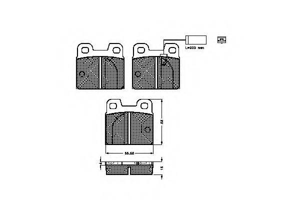 Комплект тормозных колодок, дисковый тормоз SPIDAN 32624