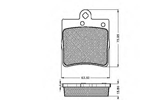 SPIDAN 32631 Комплект тормозных колодок, дисковый тормоз