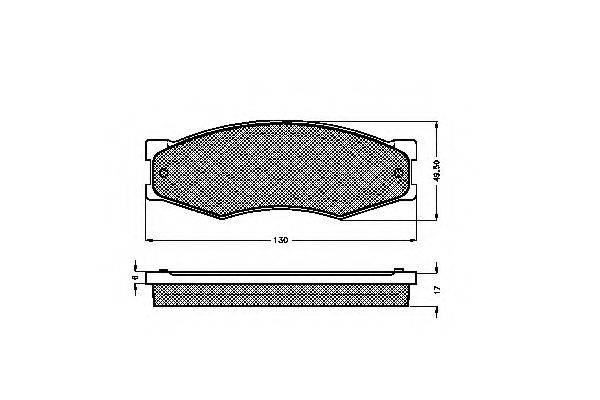 Комплект тормозных колодок, дисковый тормоз SPIDAN 32691