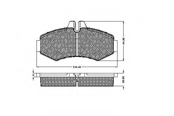 Комплект тормозных колодок, дисковый тормоз SPIDAN 32729