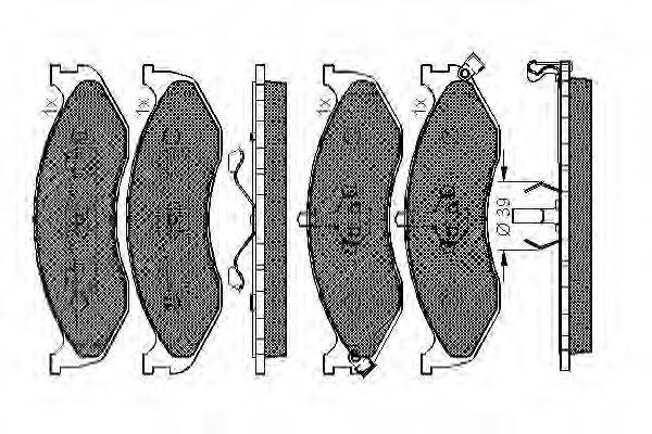 Комплект гальмівних колодок, дискове гальмо SPIDAN 32795
