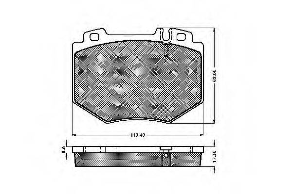 SPIDAN 32819 Комплект тормозных колодок, дисковый тормоз