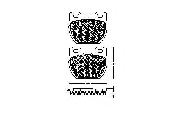 SPIDAN 32874 Комплект тормозных колодок, дисковый тормоз