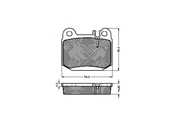 Комплект тормозных колодок, дисковый тормоз SPIDAN 32882