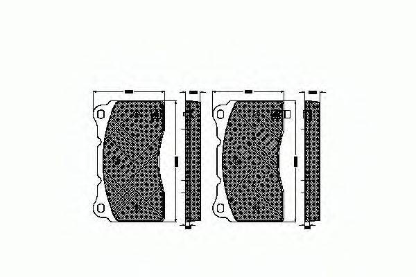 Комплект гальмівних колодок, дискове гальмо SPIDAN 32916