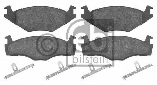 Комплект гальмівних колодок, дискове гальмо FEBI BILSTEIN 16012
