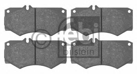 Комплект тормозных колодок, дисковый тормоз FEBI BILSTEIN 16033