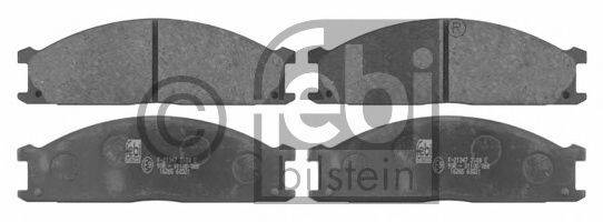 Комплект тормозных колодок, дисковый тормоз FEBI BILSTEIN 16265
